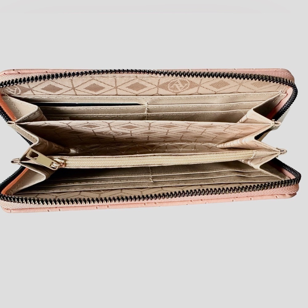Adrienne Vittadini Zip-Around Wallet -Pink - Picture 3 of 3